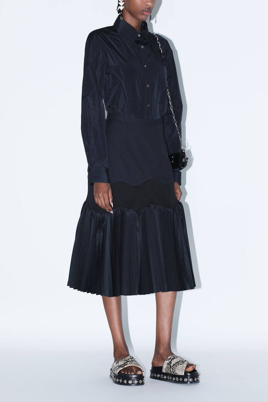 TAFFETA PLEATS SKIRT – TOGA ONLINE STORE