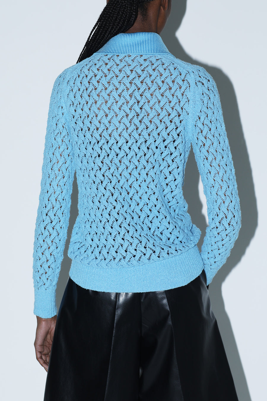 LACE KNIT POLO SHIRT – TOGA ONLINE STORE LACE KNIT POLO SHIRT – TOGA ONLINE STORE
