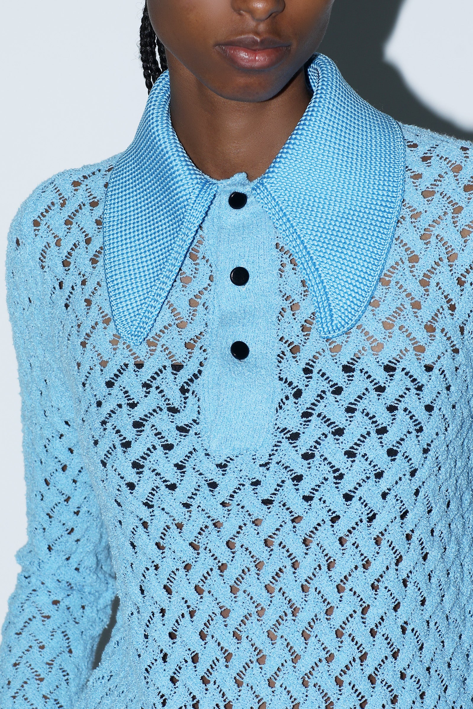 【TOGA／ニットポロシャツ】 LACE KNIT POLO SHIRT – TOGA ONLINE STORE