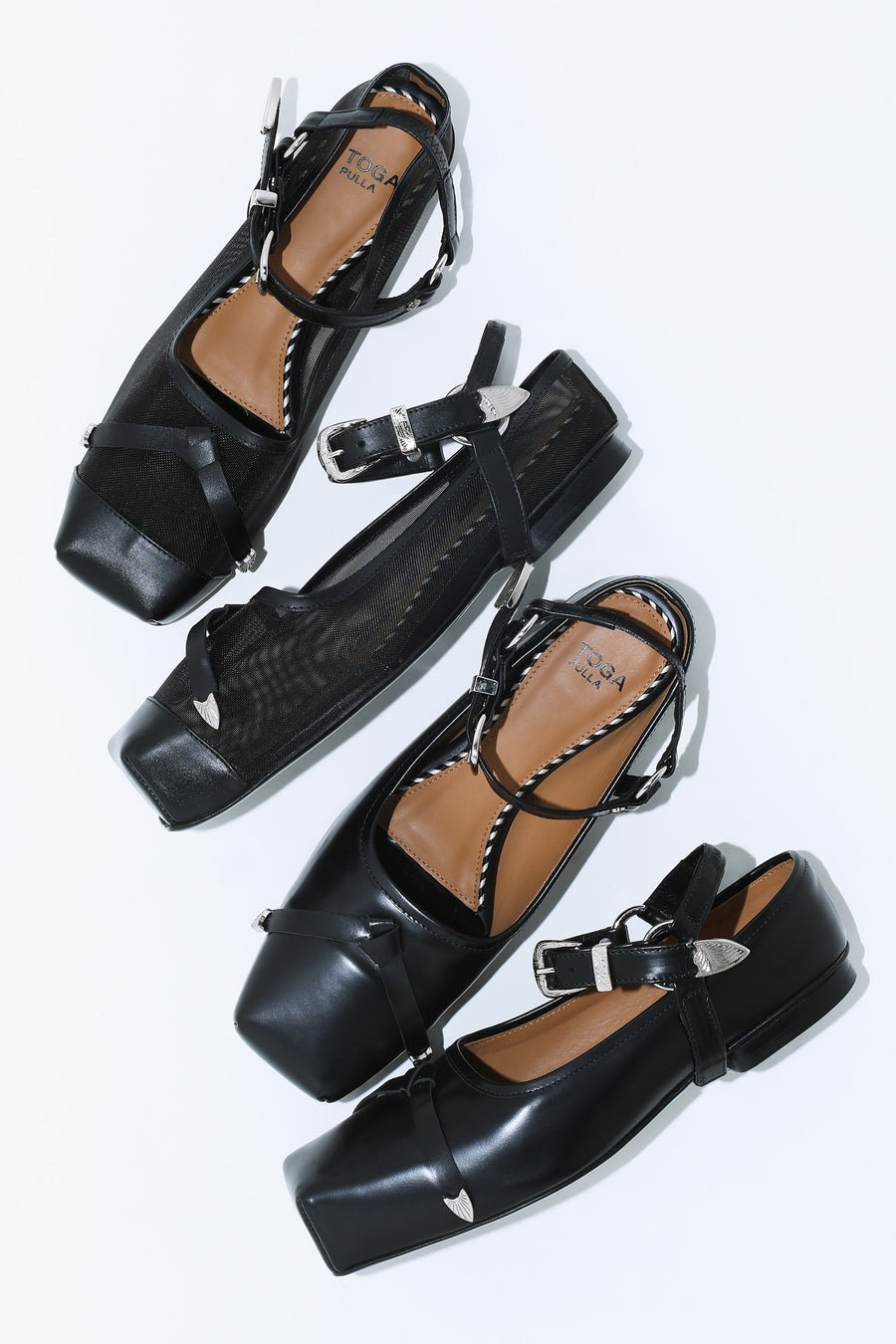 SQUARE TOE STRAP BALLET – TOGA ONLINE STORE