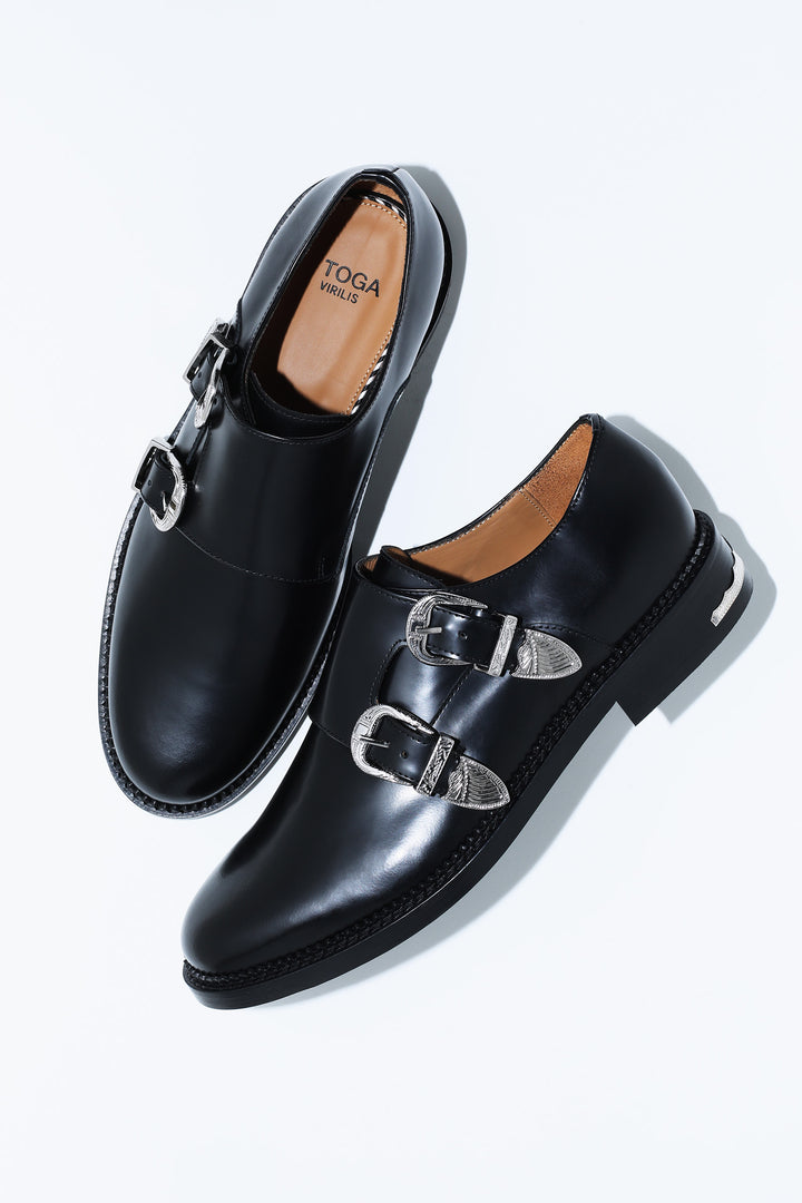 LEATHER CONCHO SHOES