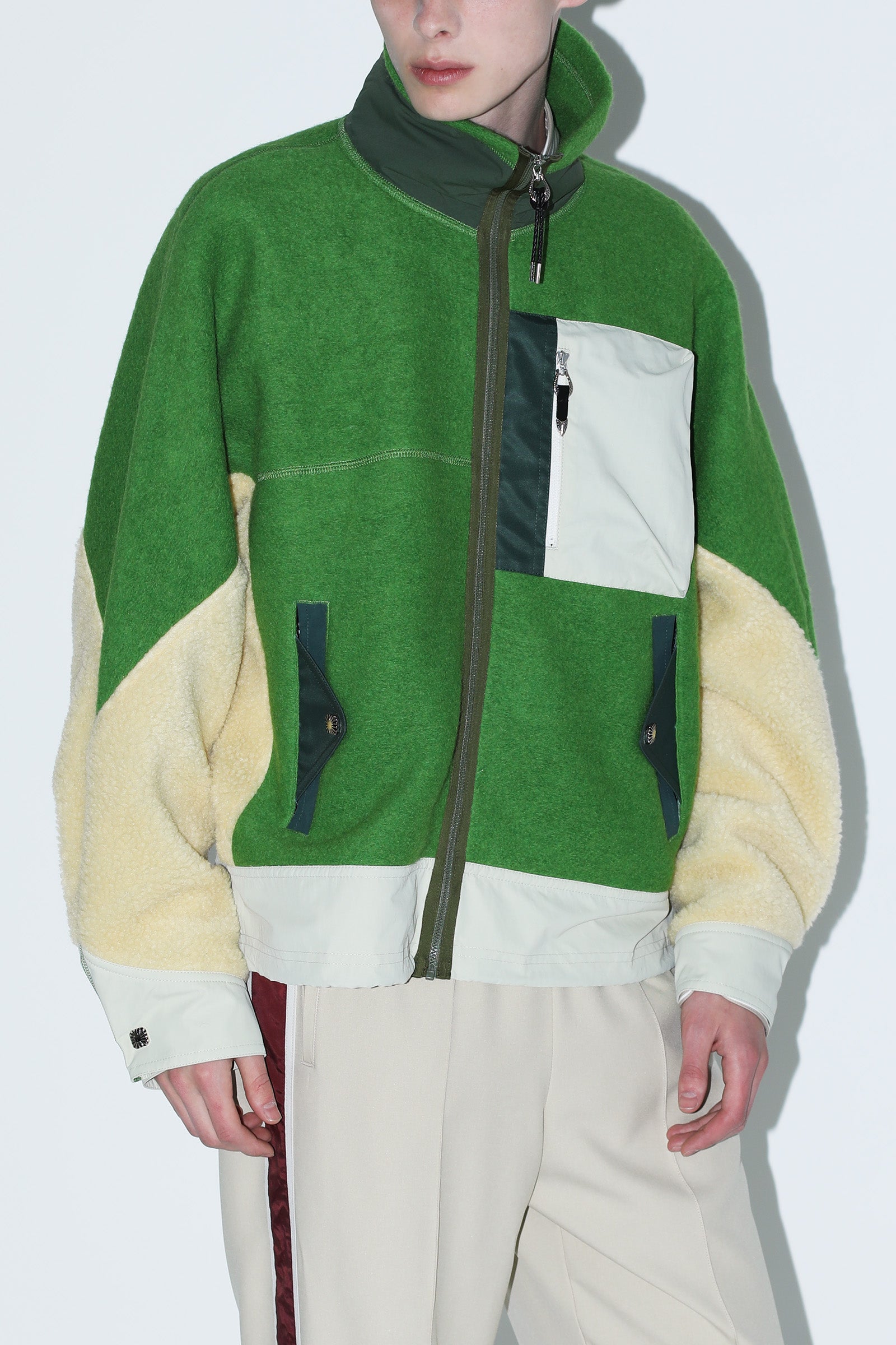 WOOL JERSEY BLOUSON