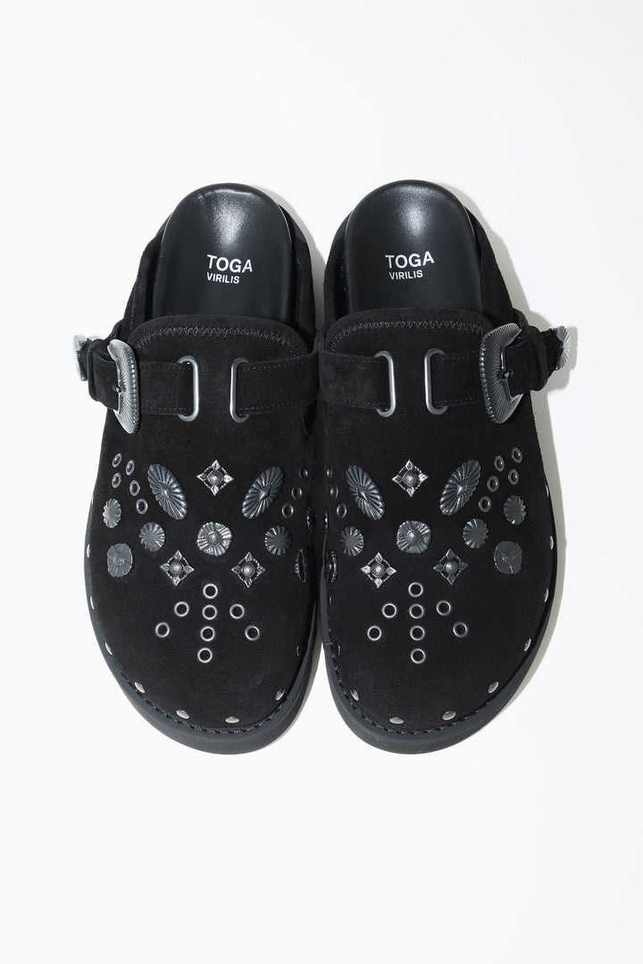 LEATHER CONCHO SHOES
