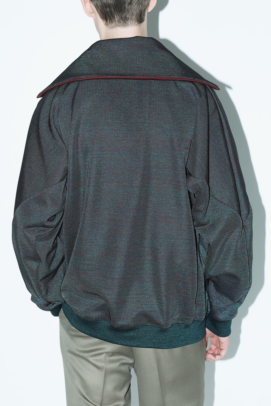 RIB JERSEY HALF ZIP PULLOVER – TOGA ONLINE STORE