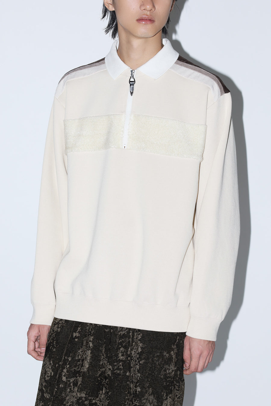 DOUBLE JERSEY HALF-ZIP PULLOVER – TOGA ONLINE STORE