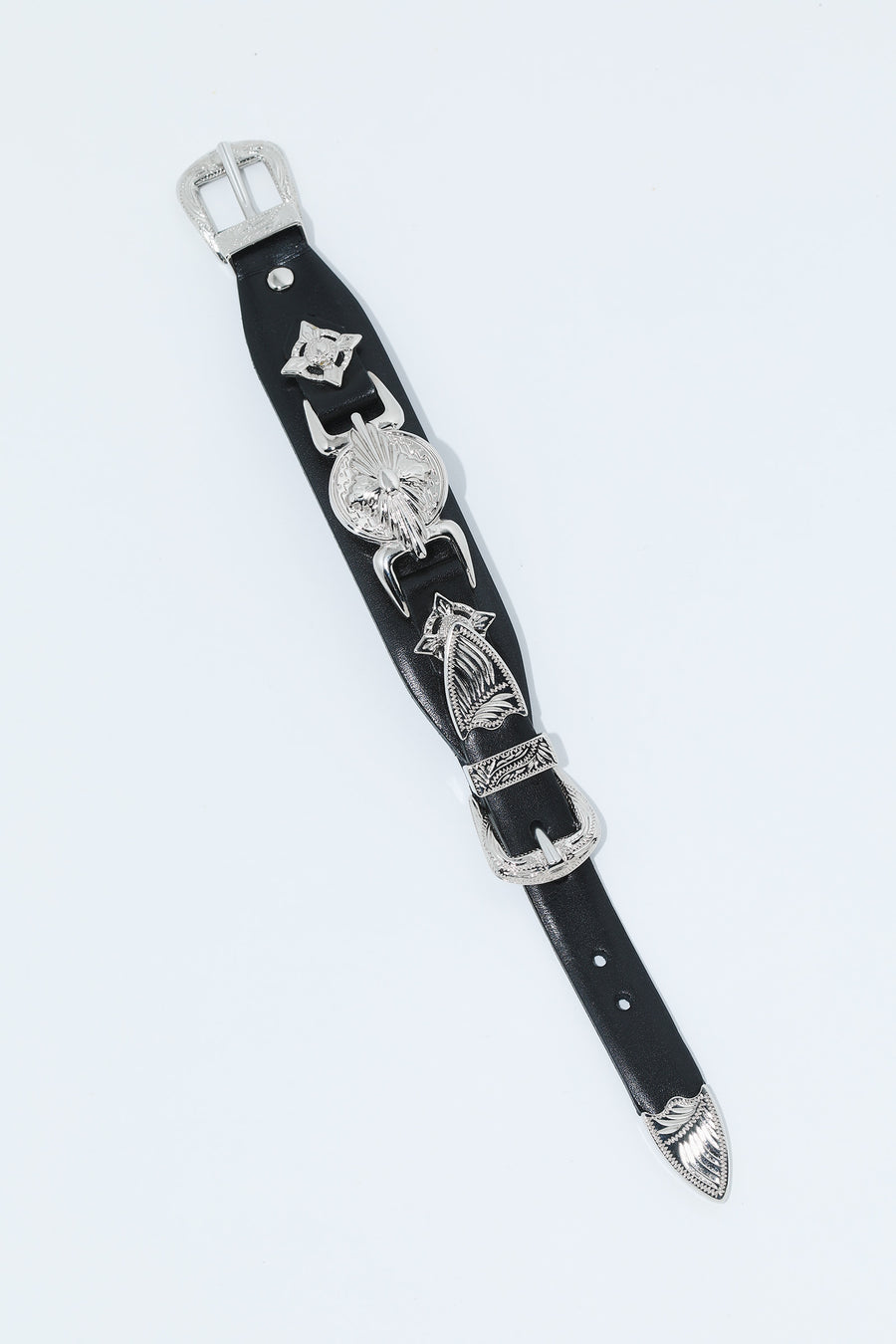DOUBLE BUCKLE LEATHER BANGLE – TOGA ONLINE STORE