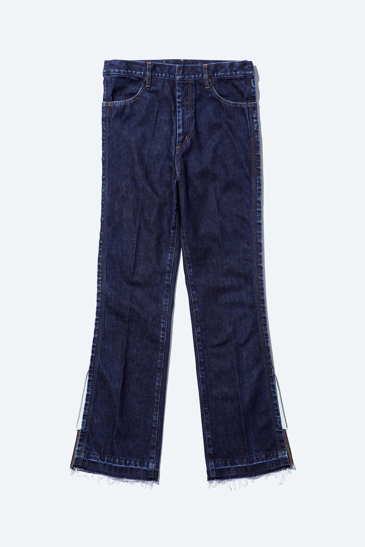 ZIP DENIM PANTS