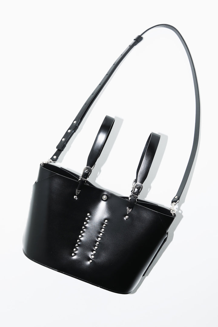 【TOGA】LEATHER TOTE BAG BIG Toga Black Big Leather Tote | ModeSens