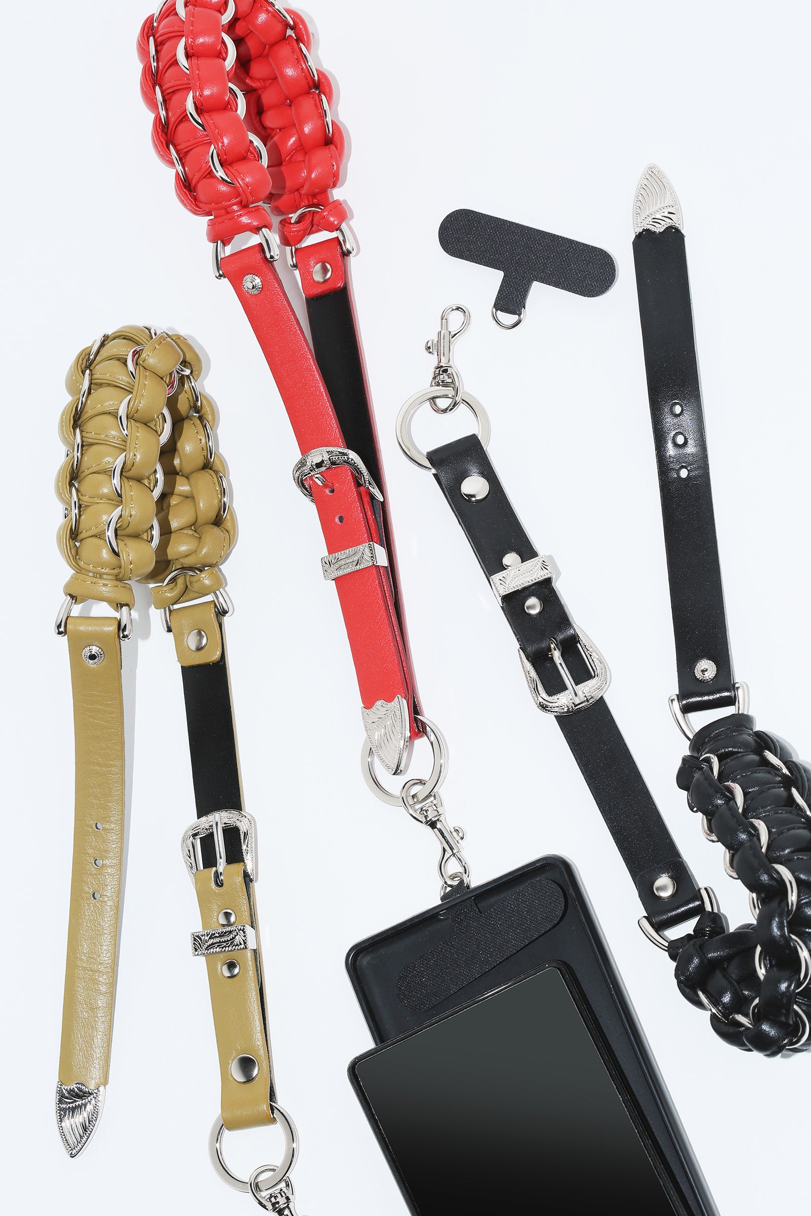 LEATHER BRAID PHONE HANDLE STRAP – TOGA ONLINE STORE