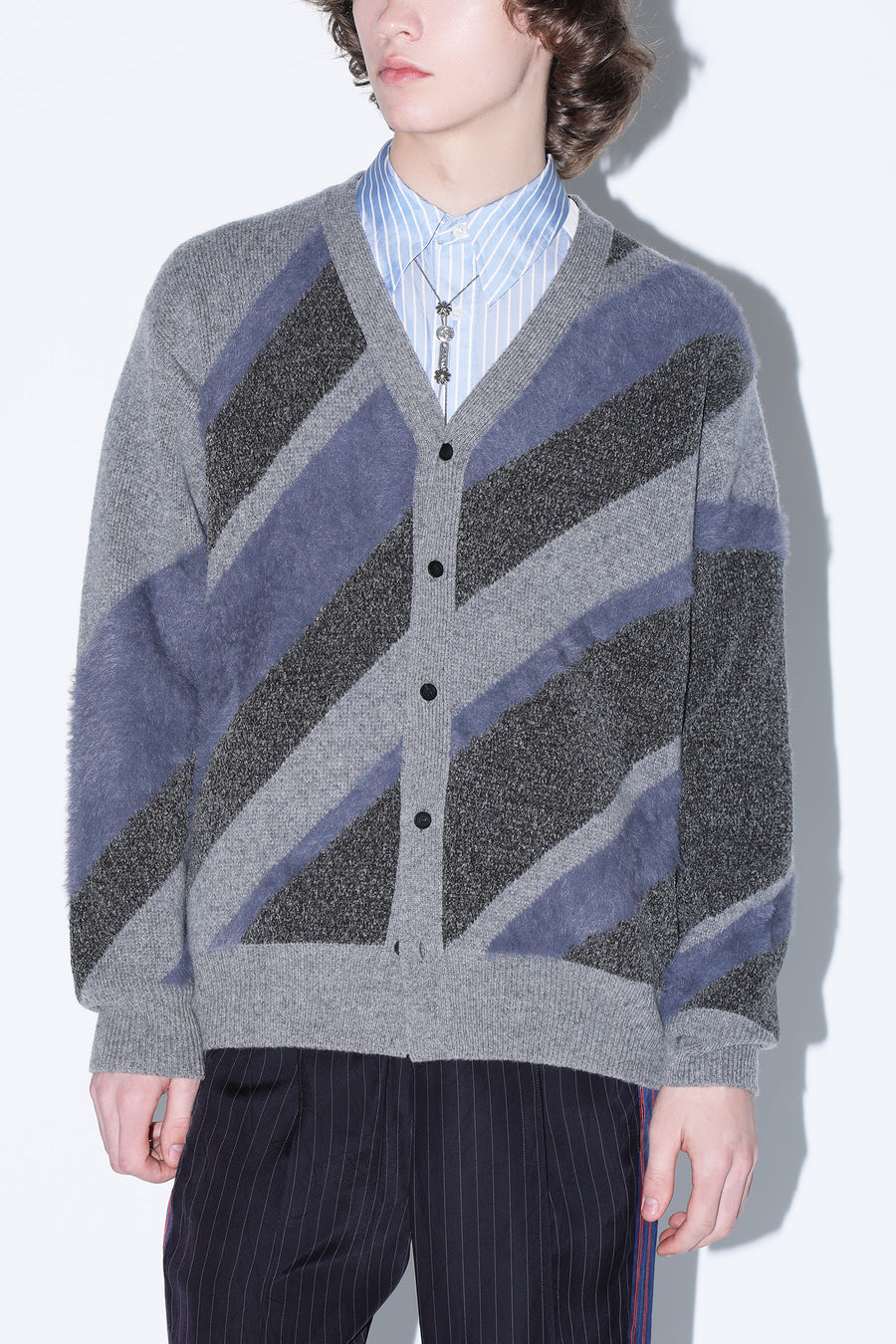 REGIMENTAL KNIT CARDIGAN – TOGA ONLINE STORE