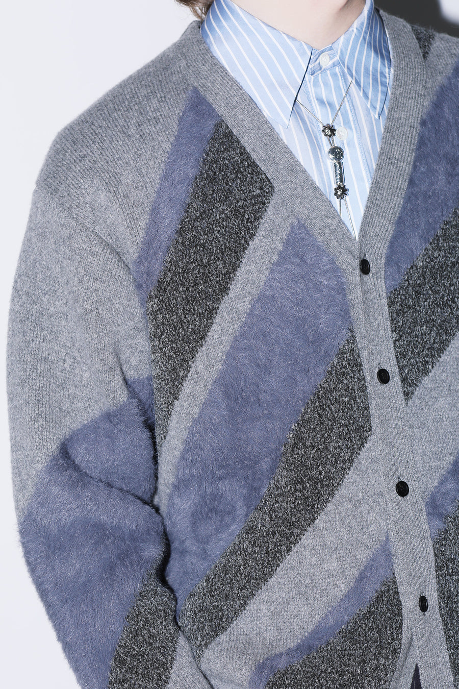 REGIMENTAL KNIT CARDIGAN – TOGA ONLINE STORE