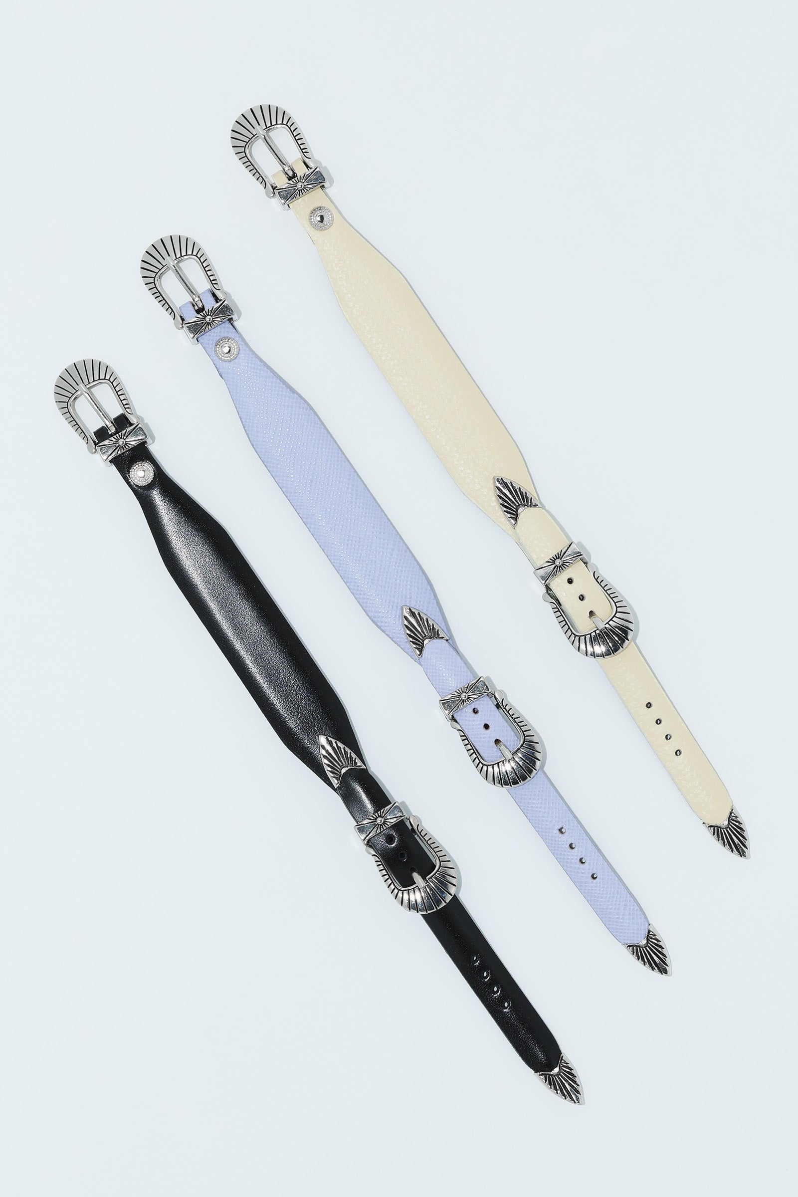 NARROW DOUBLE BUCKLE BANGLE – TOGA ONLINE STORE